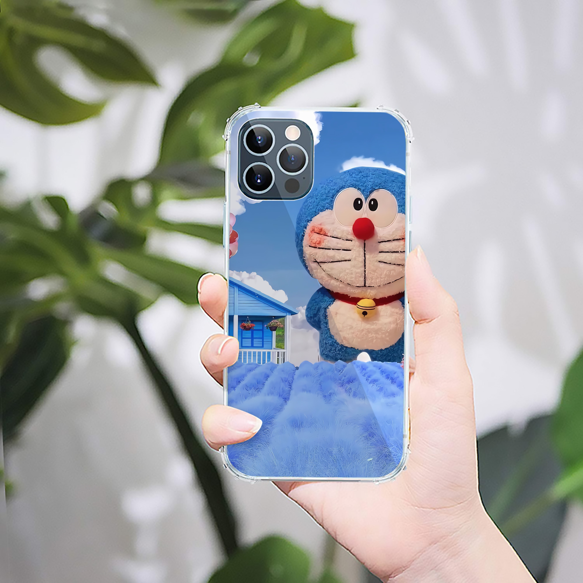 （画像用） ドラえもん Doraemon 【iPhone 12シリーズ対応】透明スマホケース（クリアソフトケース）